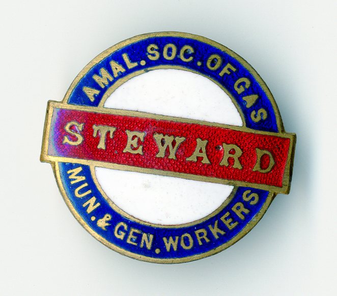 Amalgamated Society of Gas Municipal and General Workers badge (image/jpeg)