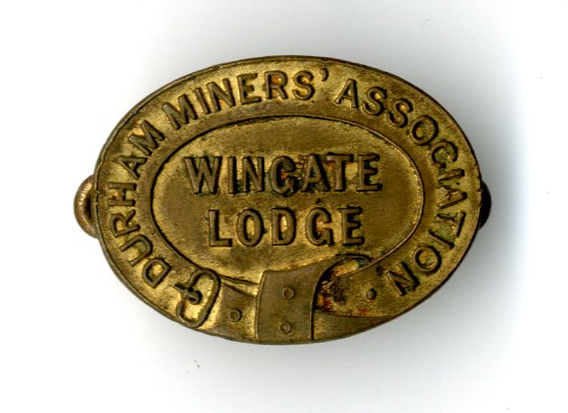 Durham Miners Association, Wingate Lodge badge (image/jpeg)