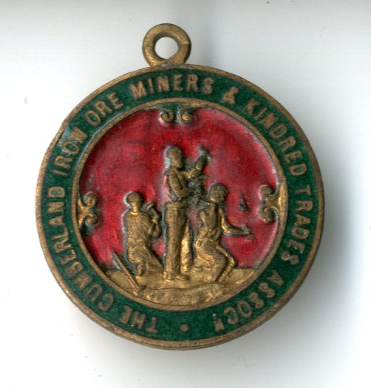 The Cumberland Iron-ore miners and Kindred Trades badge (image/jpeg)