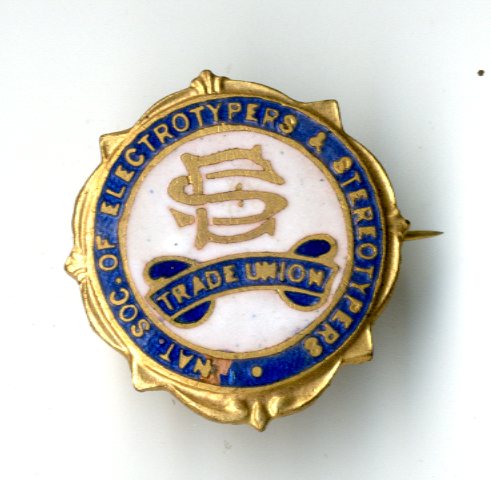 National Society of Electotypers and Stereotypers badge (image/jpeg)