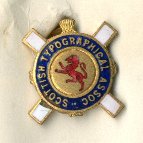 Scottish Typographical Association badge (image/jpeg)