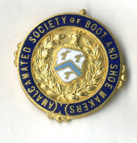 Amalgamated Society of Boot and Shoe Makers badge (image/jpeg)