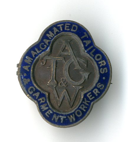 Amalgamated Tailors and Garment Workers badge (image/jpeg)