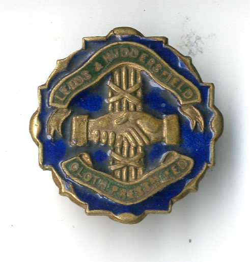 Cloth Pressers Federation, Leeds and Huddersfield badge (image/jpeg)