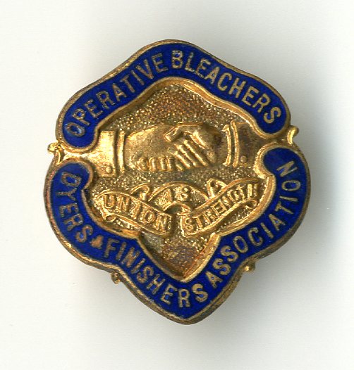 Operative Bleachers, Dyers, Finishers Association, Bolton Amalgamated badge (image/jpeg)