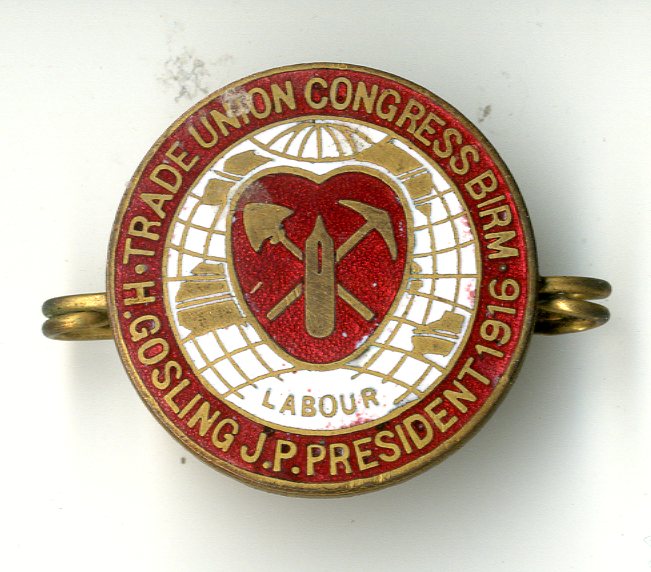 Trade Union Congress Birmingham badge (image/jpeg)