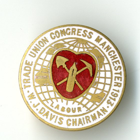 Trades Union Congress Manchester 1913 badge (image/jpeg)