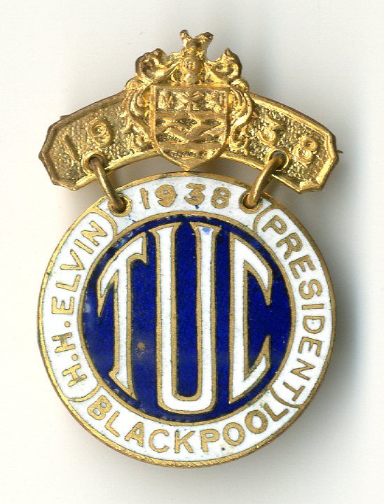 Trade Union Congress Blackpool 1938 badge (image/jpeg)