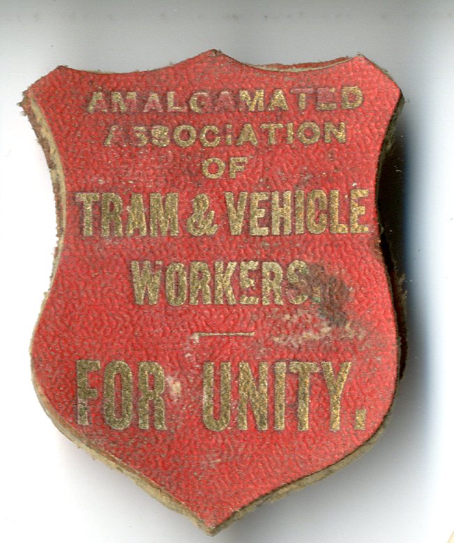Amalgamated Association of Tram and Vehicle Workers badge (image/jpeg)
