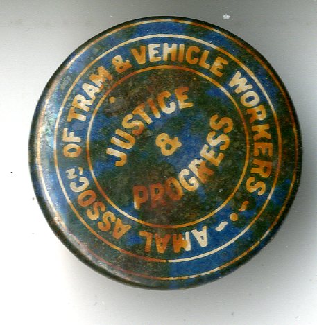 Amalgamated Association of Tram and Vehicle Workers badge (image/jpeg)