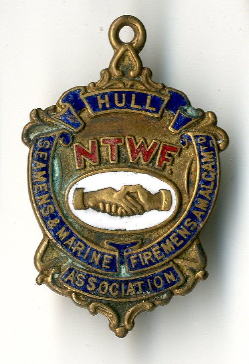 Seamen and Marine Firemen's Amalgamated Association Hull badge (image/jpeg)