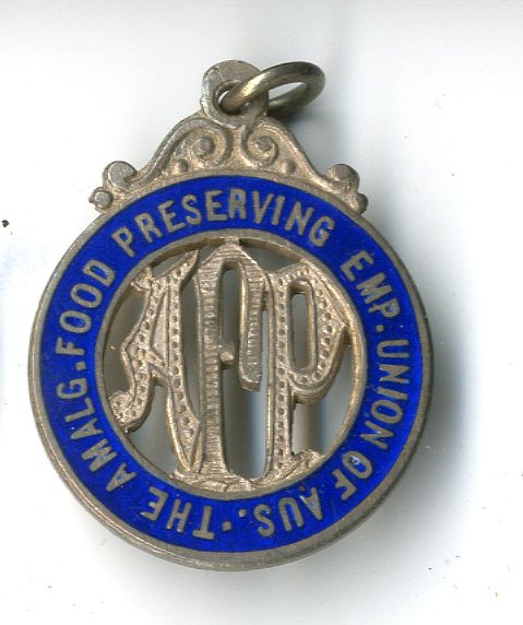 Australia Amalgamated Food Preserving Employees of Australia badge (image/jpeg)