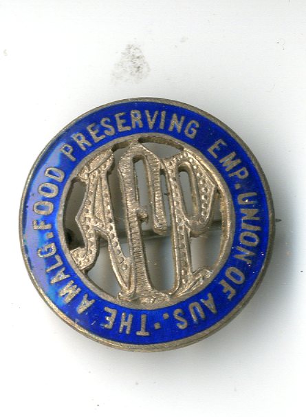 Australia Amalgamated Food Preserving Employees of Australia badge (image/jpeg)