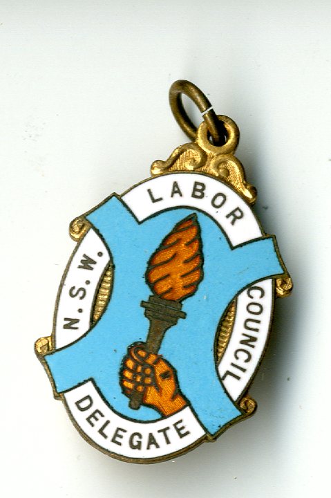 Australia Labour Council Delegate Badge New South Wales badge (image/jpeg)
