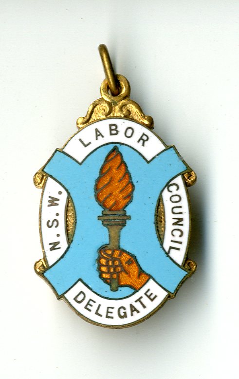 Australia Labour Council Delegate Badge New South Wales badge (image/jpeg)