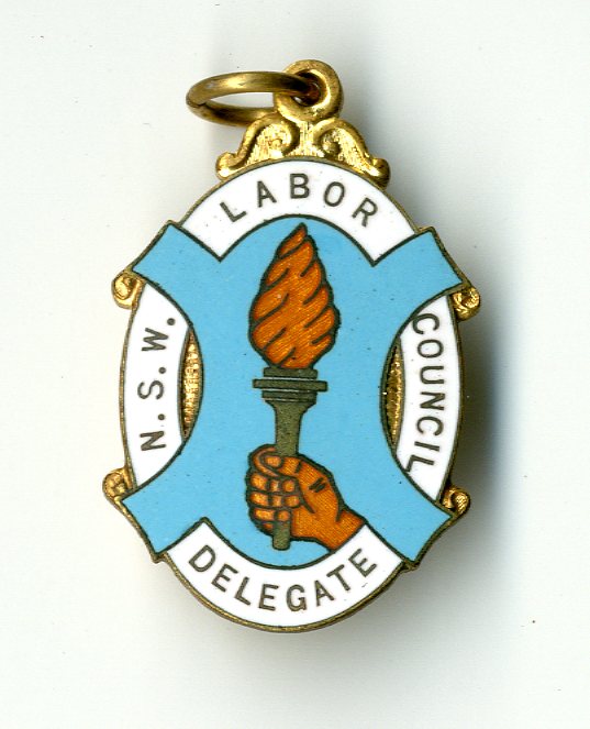 Australia Labour Council Delegate Badge New South Wales badge (image/jpeg)