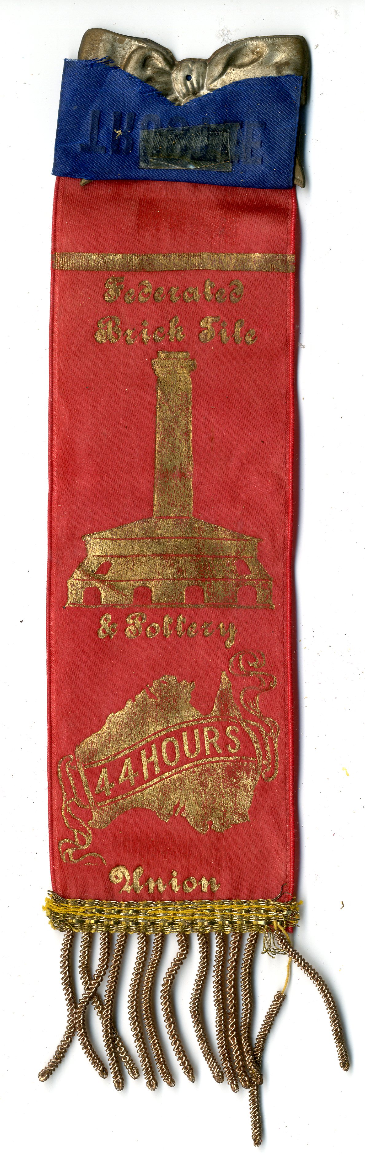 Australian Federated Brick, Tile and Pottery Union badge (image/jpeg)