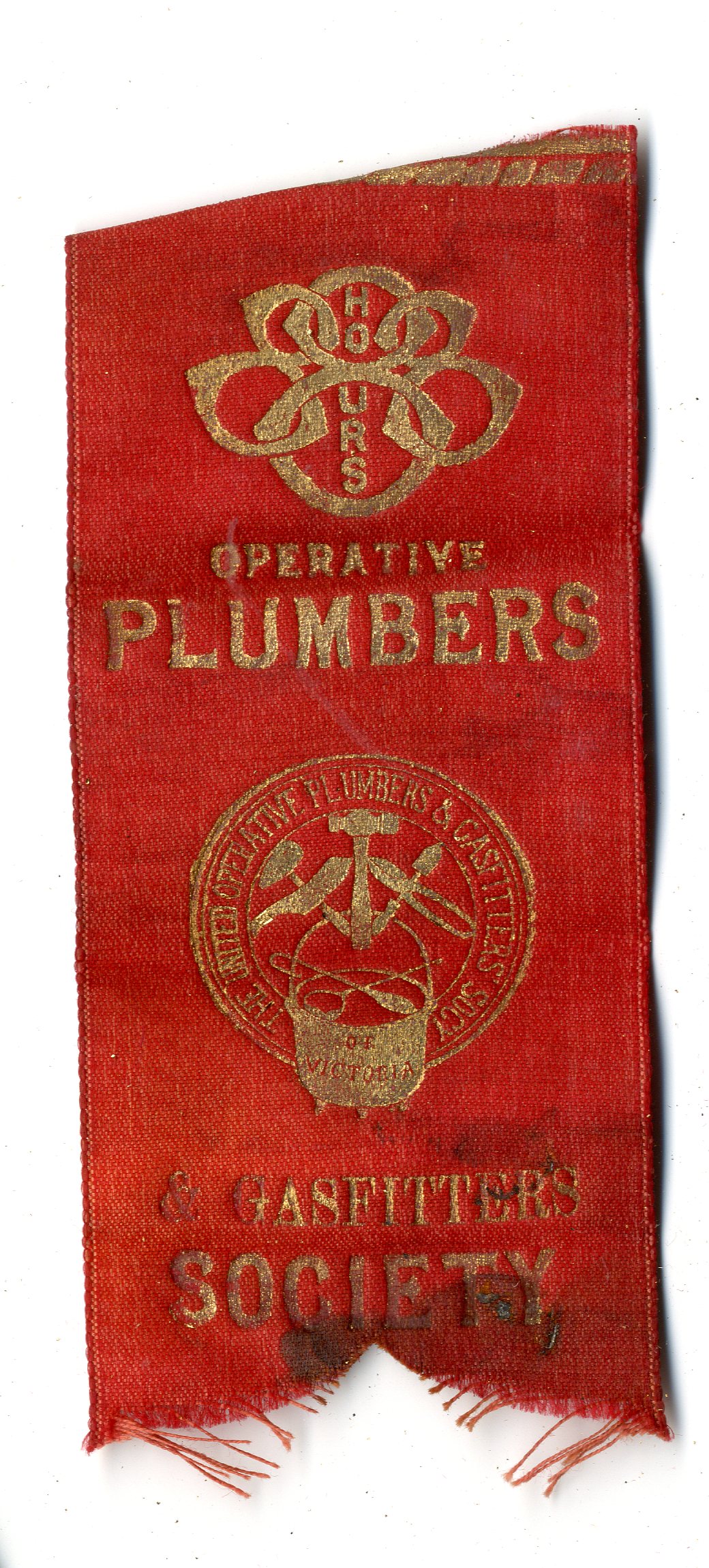 Australian Operative Plumbers and Gasfitters Society badge (image/jpeg)