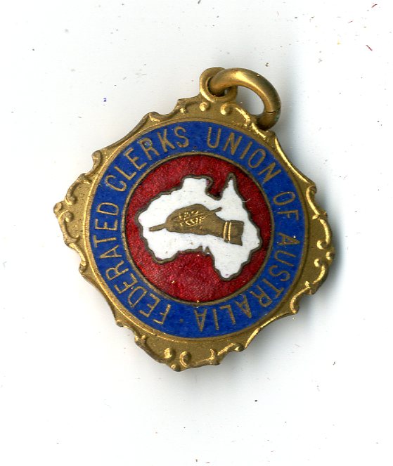 Federated Clerks of Australia badge (image/jpeg)