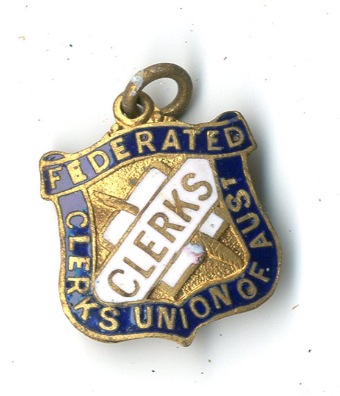 Federated Clerks of Australia badge (image/jpeg)