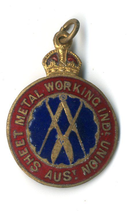 Sheet Metal Workers Union of Australia badge (image/jpeg)