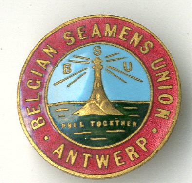  Belgium Belgian Seamen's Union Delegate badge (image/jpeg)
