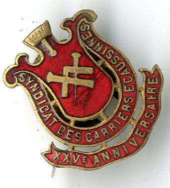 Belgium Central Union of Stonemasons badge (image/jpeg)