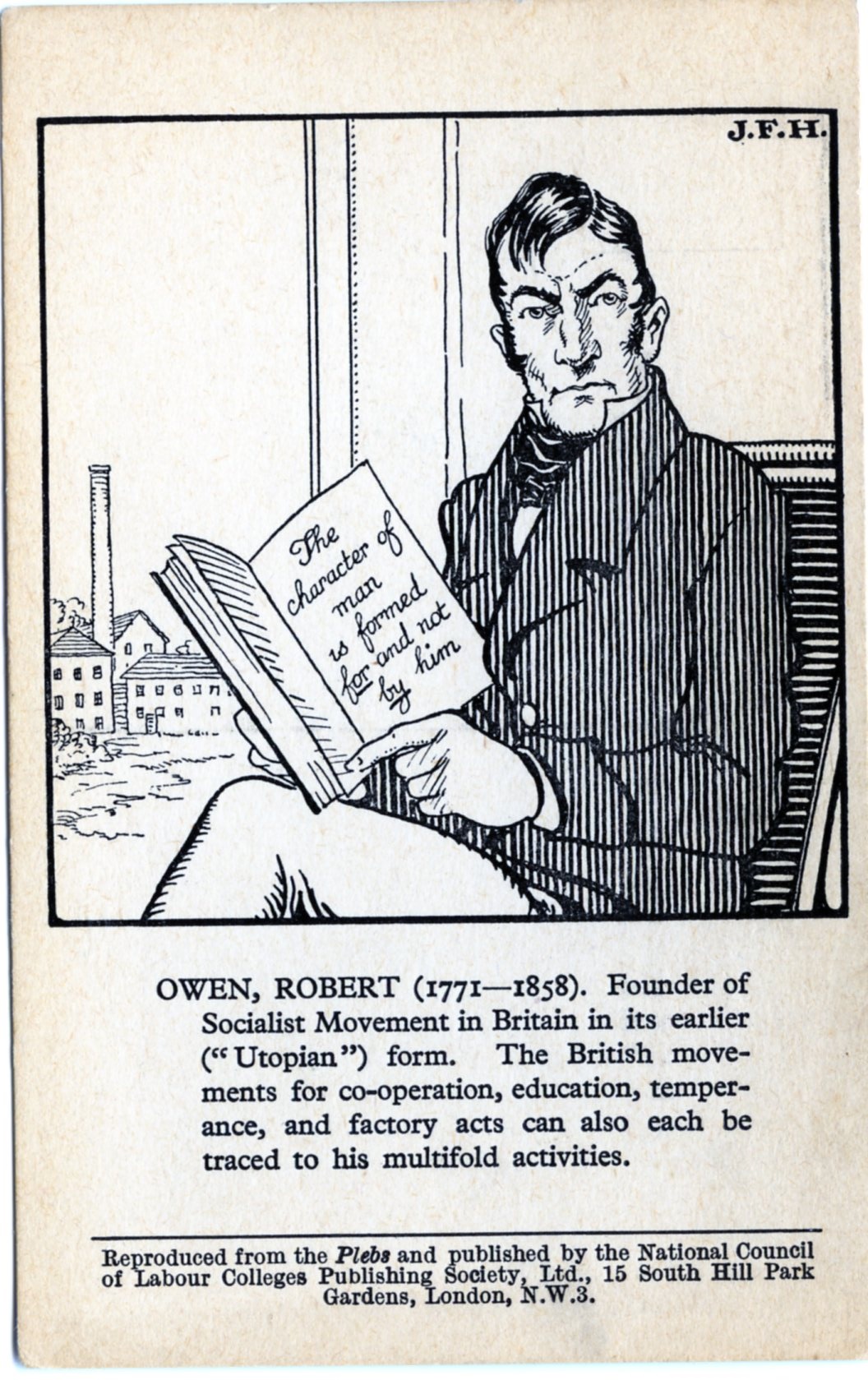 Robert Owen, postcard (image/jpeg)