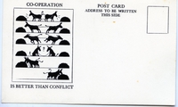 Co-operation is better than conflict,postcard (image/jpeg)