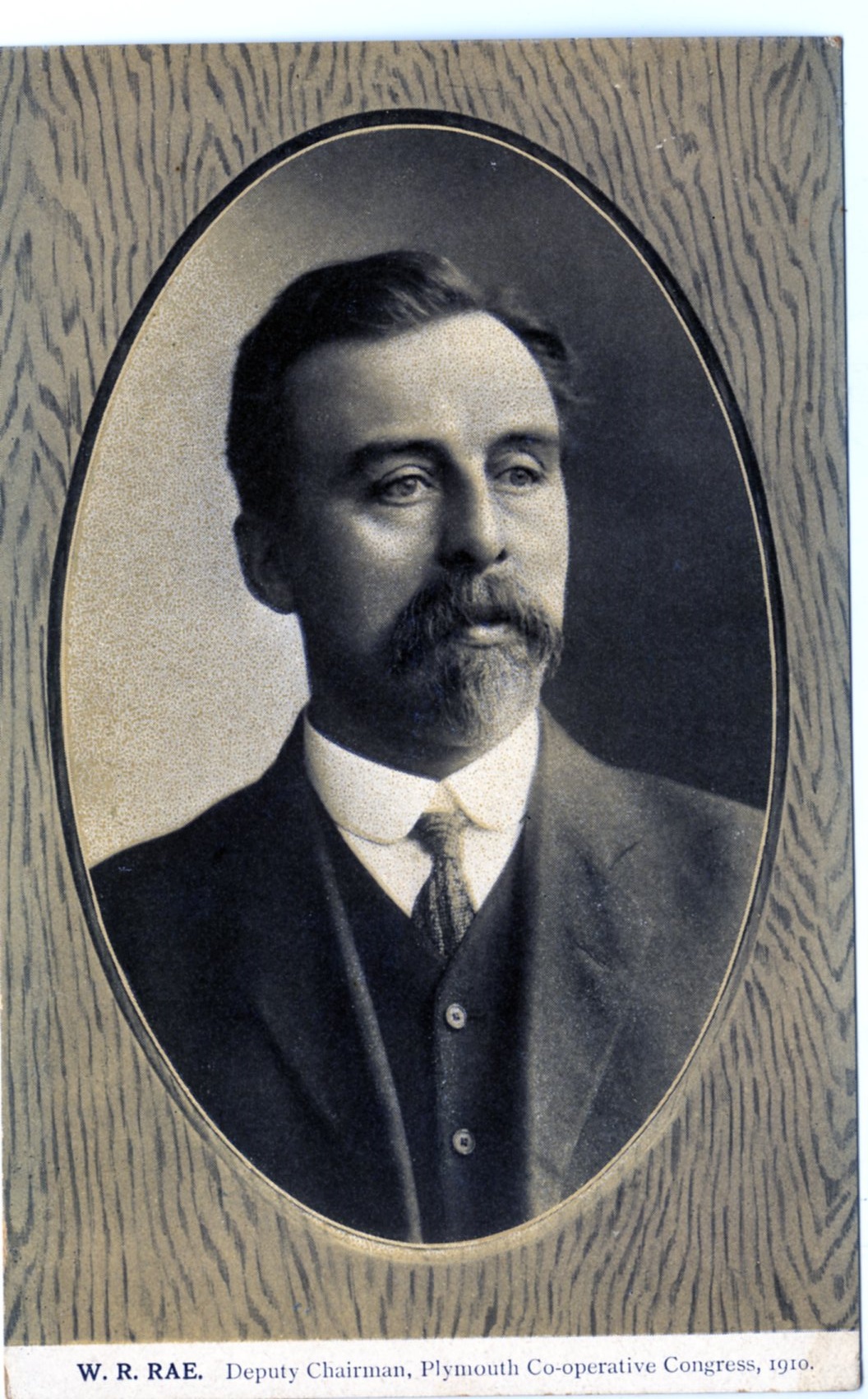 .Rae. Deputy Chairman, Plymouth Co-operative Congress, 1910, postcard