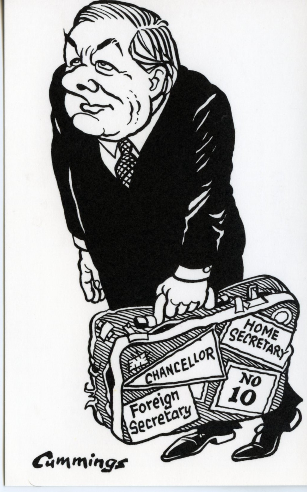 Callaghan, political caricature by Cummings, postcard (image/jpeg)