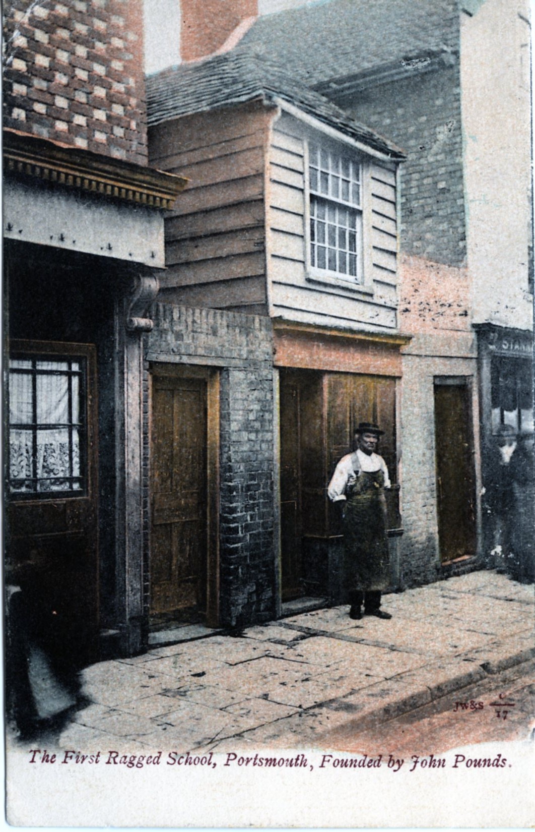 The First Ragged School, Portsmouth, postcard (image/jpeg)