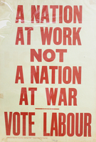 NMLH.1995.39.71 A Nation At Work Not A Nation At War, Vote Labour, 1935 (image/jpeg)