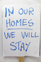 In our homes we will stay placard (image/jpeg)