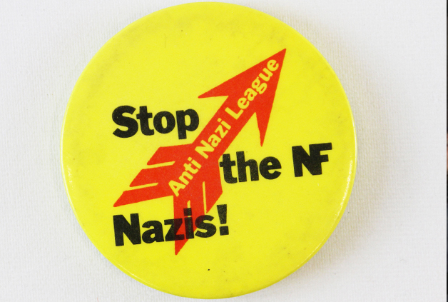 Image of 5 October to 2 November 2018, WEA Course, A History of Opposition to Fascism @ People's History Museum. Anti Nazi League badge, around 1970s