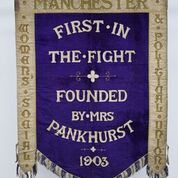 The Manchester suffragette banner