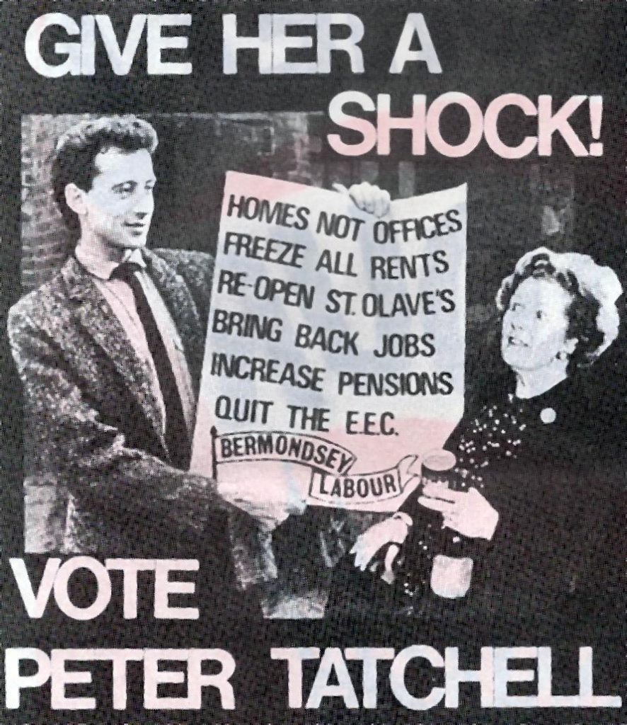 Image of 1983 Bermondsey by-election campaign leaflet © Peter Tatchell