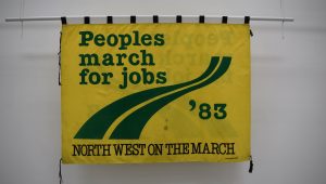 Peoples March for Jobs banner, 1983 @ People's History Museum