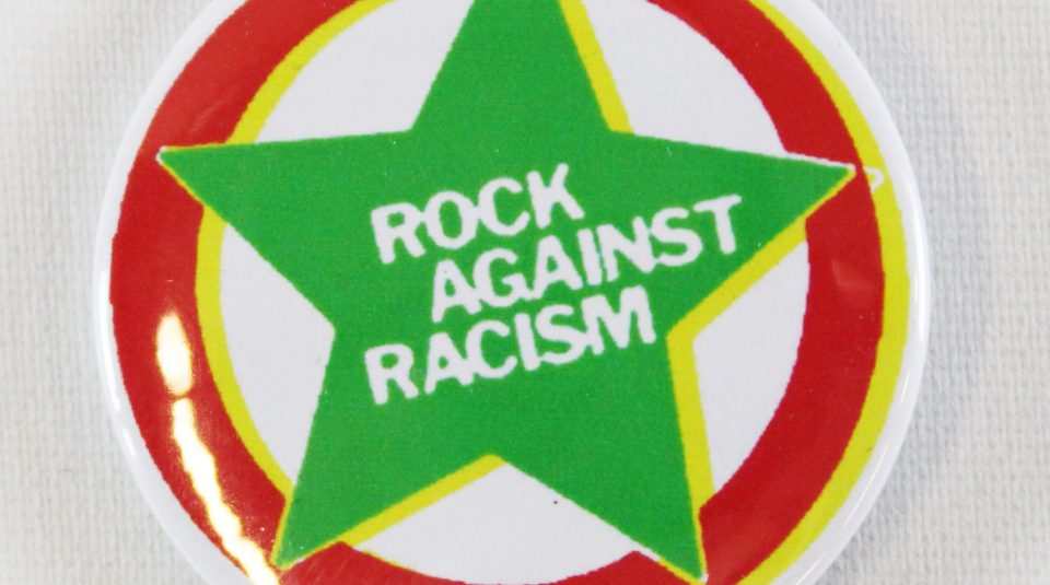 Rock Against Racism badge, around 1976 © People's History Museum