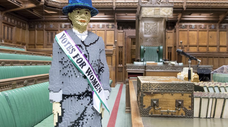 Hope, LEGO suffragette on loan from House of Commons © Jessica Taylor