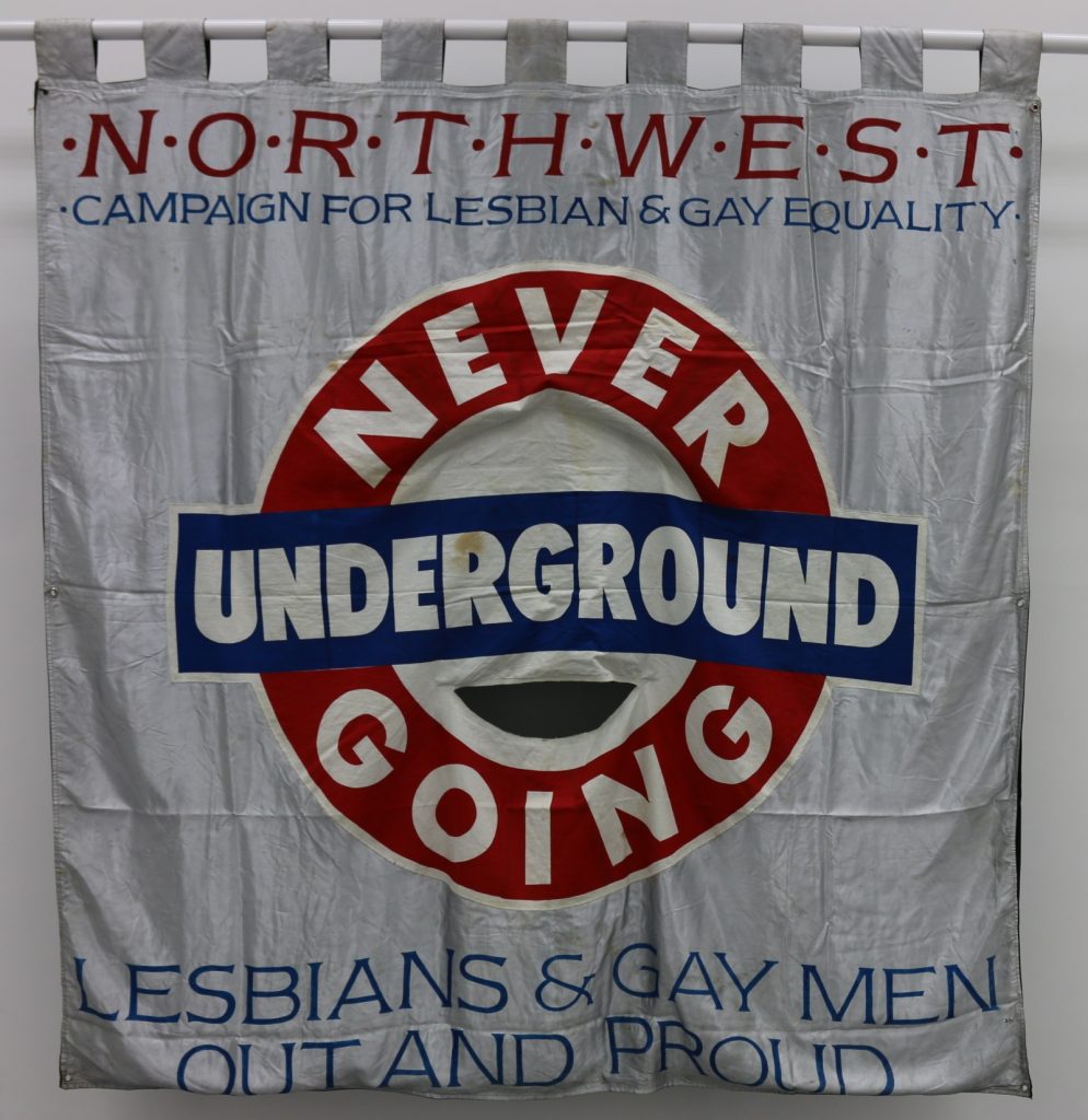 Image of Never Going Underground banner, 1988, © People's History Museum