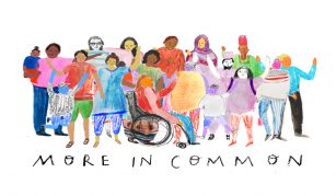 Image of More in Common project at People's History Museum. Illustration by Danielle Rhoda