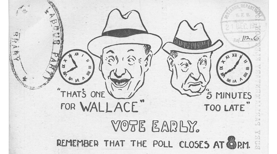 VOTE EARLY, December 1923 general election flyer © Archive & Study Centre @ People's History Museum