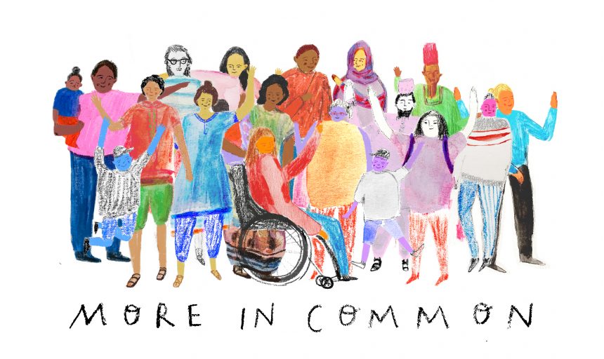 Image of More in Common project at People's History Museum. Illustration by Danielle Rhoda