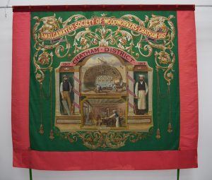 Amalgamated Society of Woodworkers (ASW) banner, Chatham District banner 1899 © People's History Museum