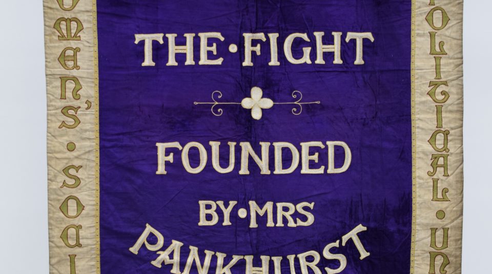 Image of Manchester suffragette banner, 1908 © People's History Museum