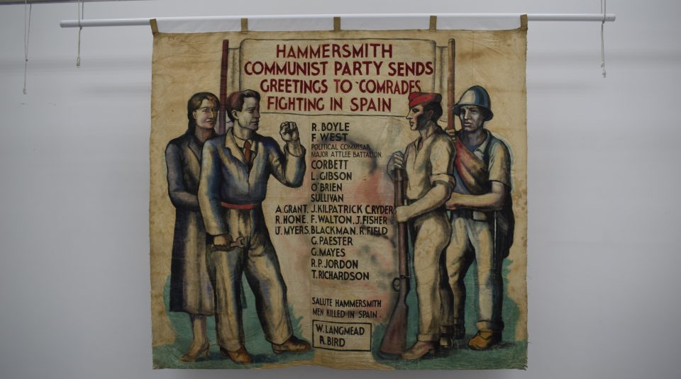 Image of Marx Memorial Library banners