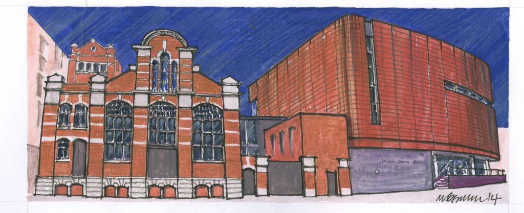 People's History Museum, drawing by Michael Beswick © People's History Museum