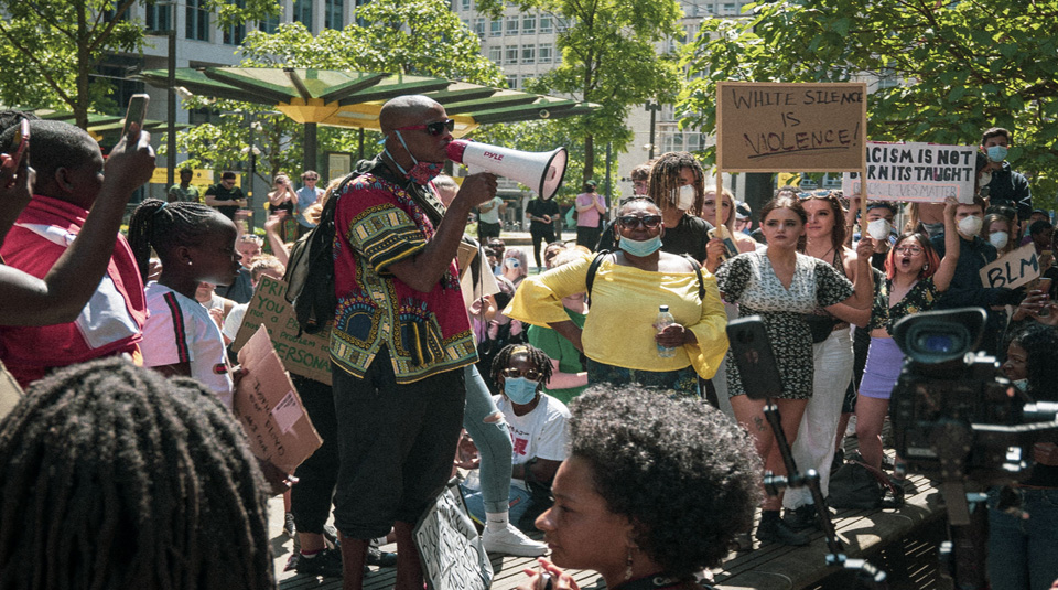 Black Lives Matter protest, Manchester, 31 May 2020, from People's History Museum's contemporary collection © Jake Hardy