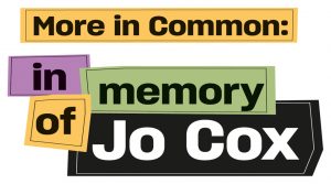 More in Common; in memory of Jo Cox exhibition logo. Image courtesy of People's History Museum